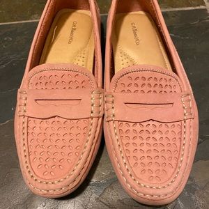 G.H. Bass Valorie Pink Leather Driving Loafer Sz 7